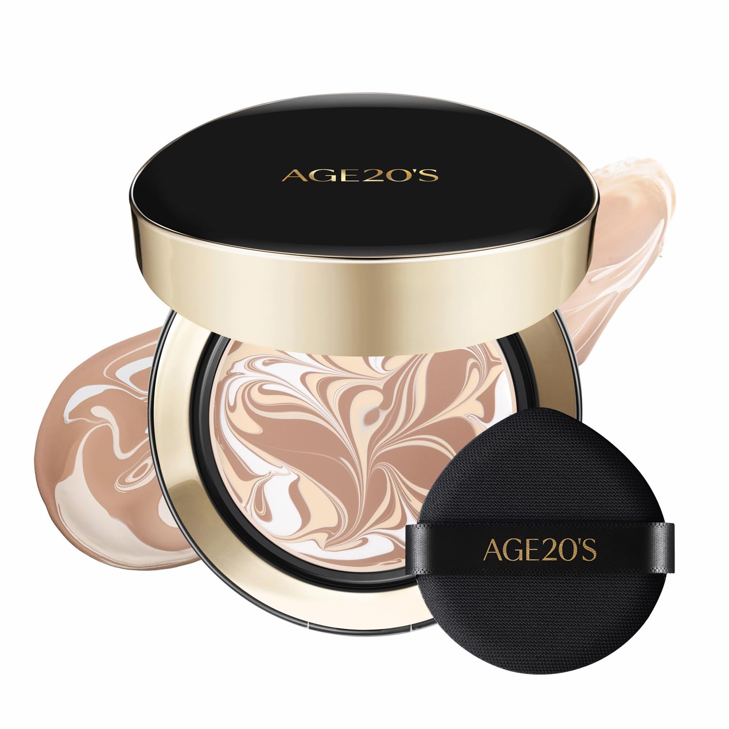 AGE 20's Signature Essence Pact compact with puff for quick on-the-go application and natural coverage.
