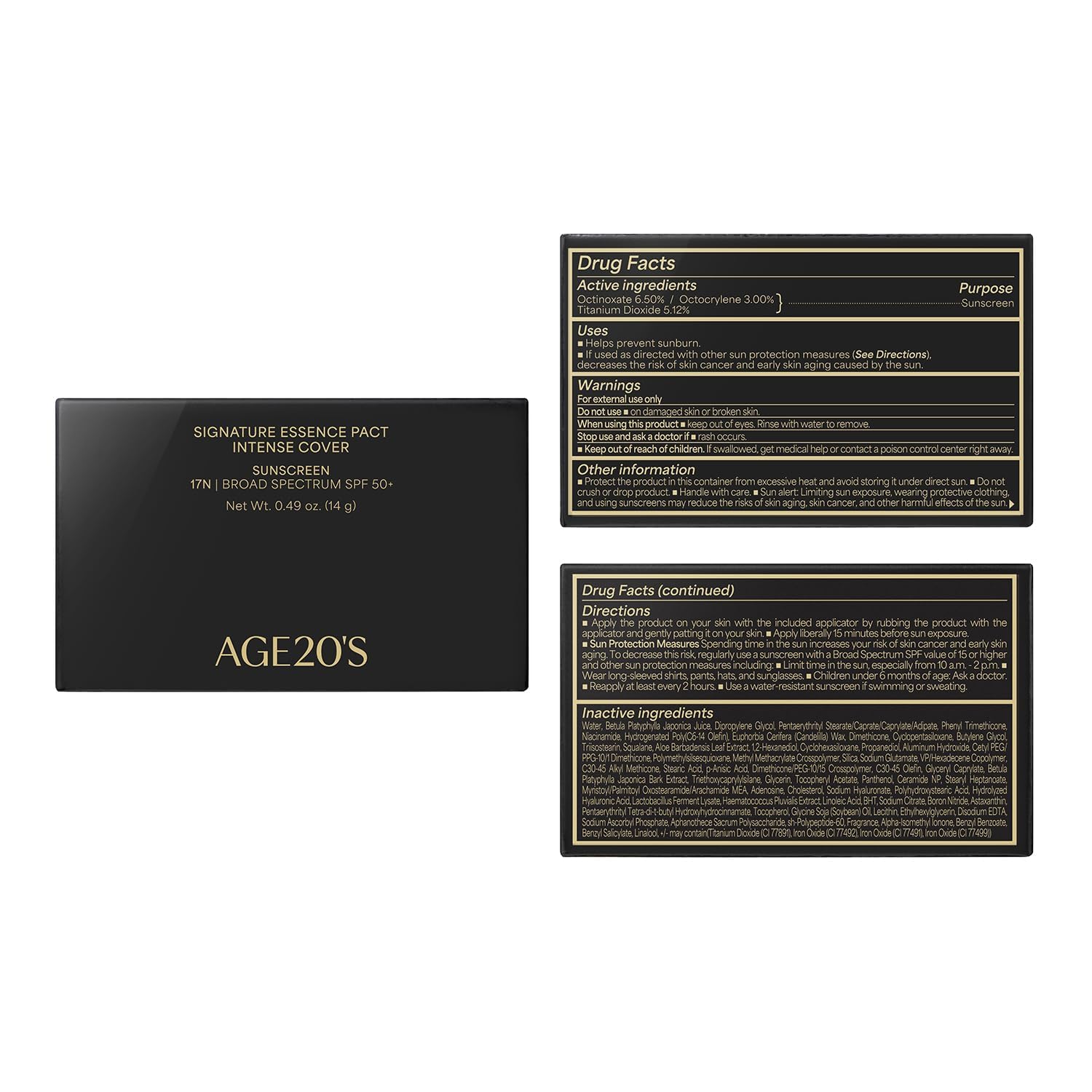 AGE 20's Signature Essence Pact cushion formula for on-the-go touch-ups.