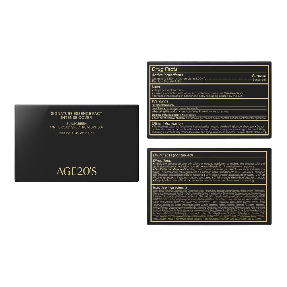 AGE 20's Signature Essence Pact cushion formula for on-the-go touch-ups.