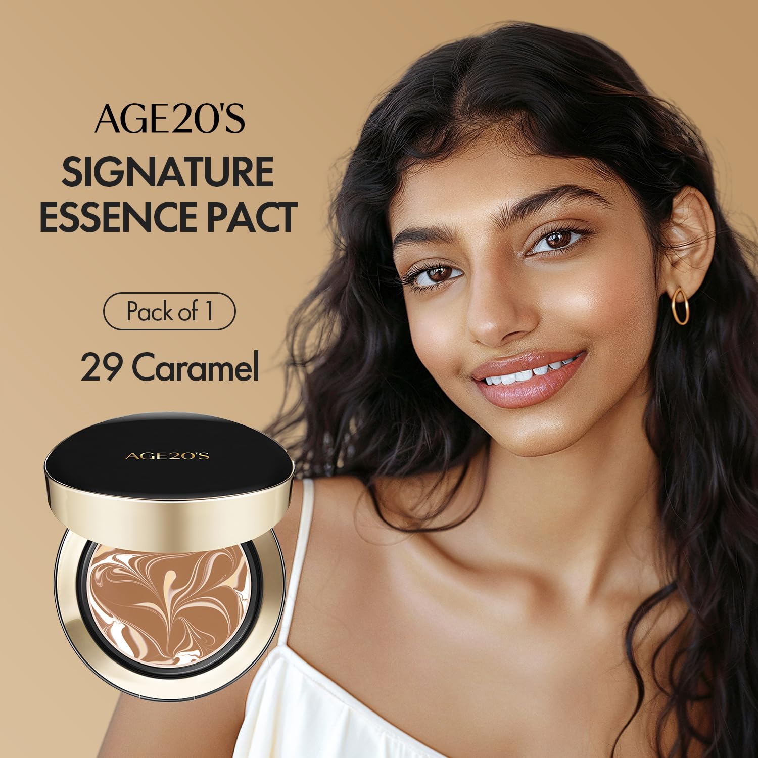 AGE 20's Signature Essence Pact SPF50+ protects while delivering a dewy complexion.