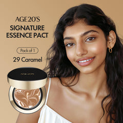 AGE 20's Signature Essence Pact SPF50+ protects while delivering a dewy complexion.