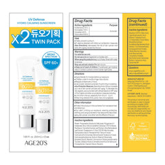 AGE 20's Aloe-infused formula visuals, soothing texture on hand.