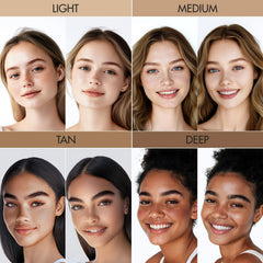 AGE 20's cappuccino shade swatch demonstrates balanced color with latte blending.