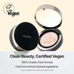 AGE 20's Signature Essence Pact puff for easy, on-the-go application and buildable coverage