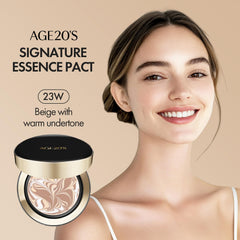 AGE 20's Signature Essence Pact latte-trio texture for glow
