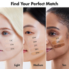 AGE 20's Signature Essence Pact SPF 50+ beige-white-gold latte shade blends multi-dimensional coverage.