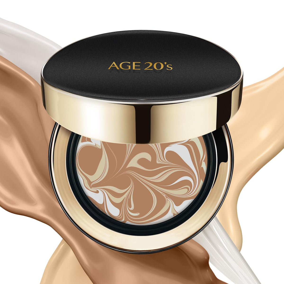 AGE 20's Signature Essence Pact SPF 50+ compact case for on-the-go sun protection and natural coverage.