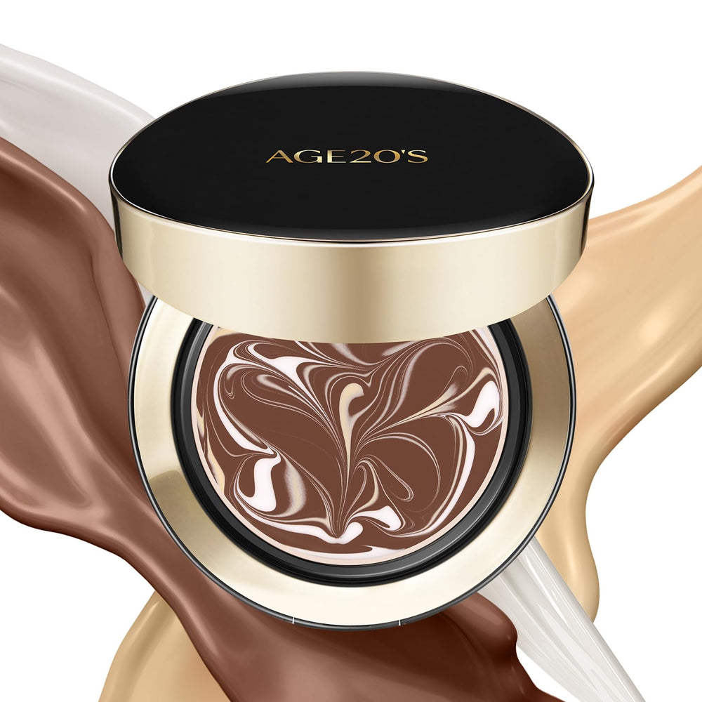 AGE 20's Signature Essence Pact 41N Mocha compact front view for radiant natural coverage.