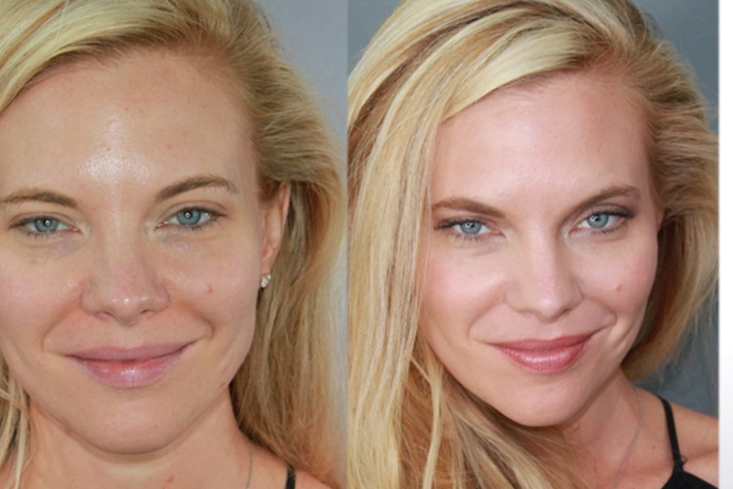Ageless Derma foundation brush applying smooth, blendable coverage.