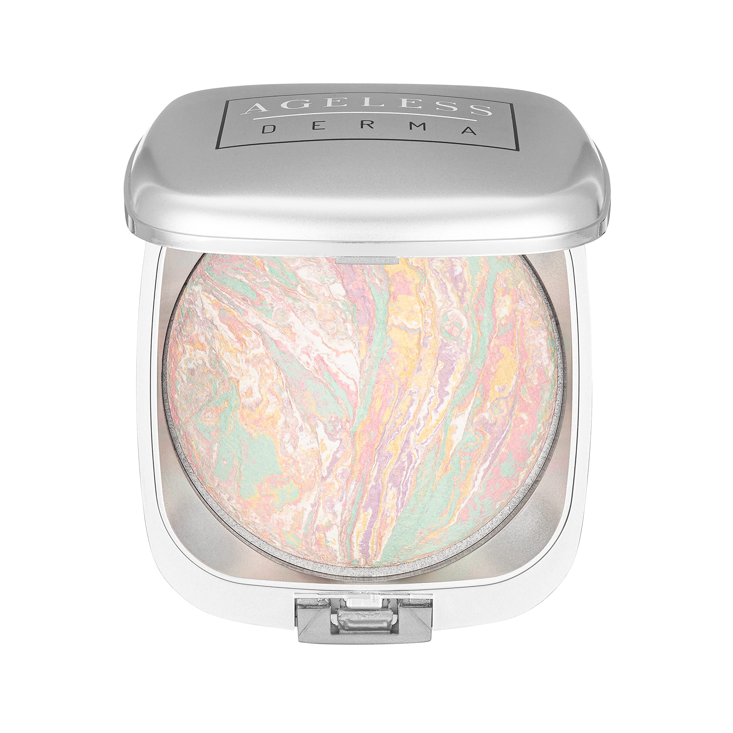 Ageless Derma compact powder provides lightweight, even redness coverage