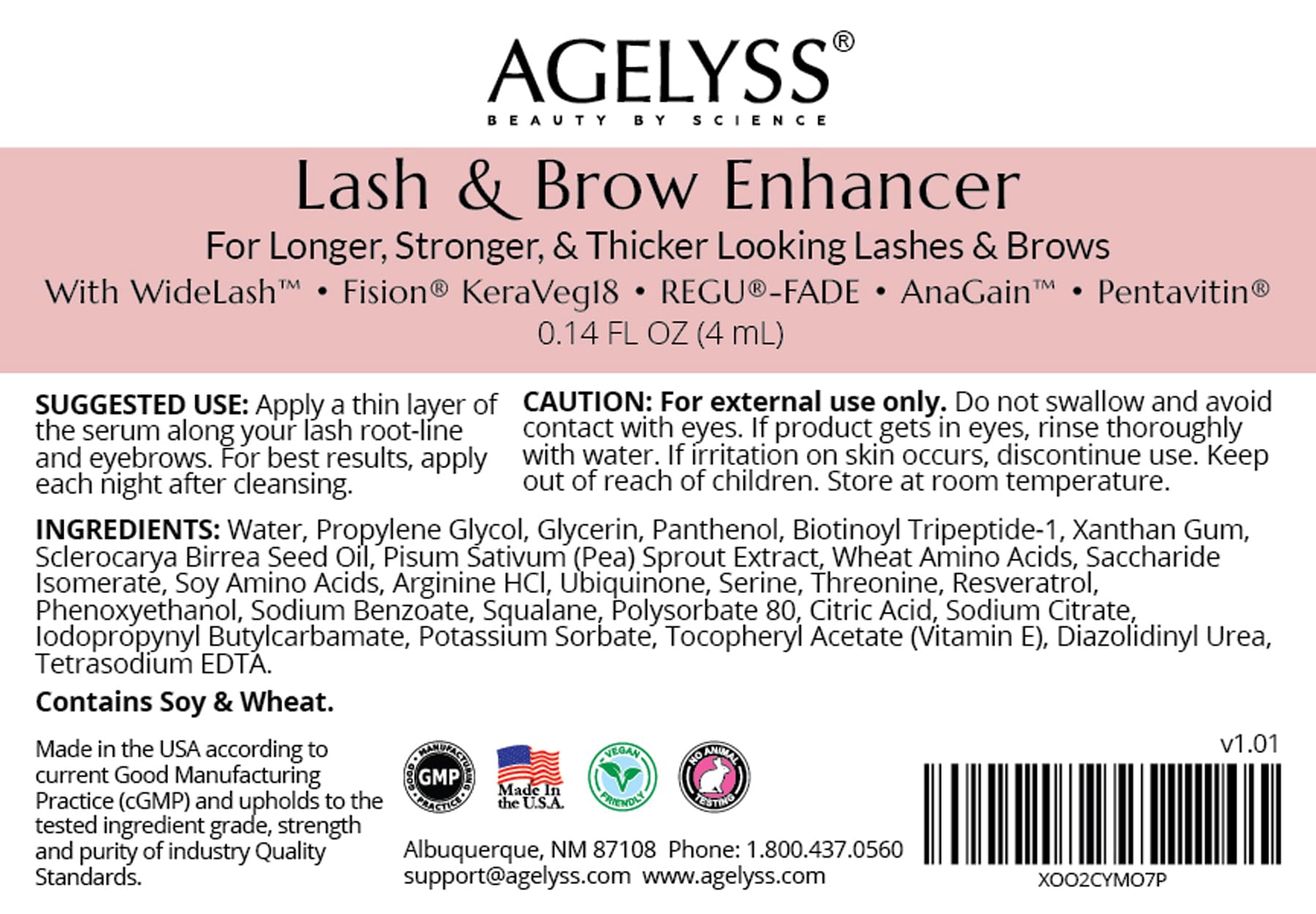 Agelyss bottle-packaged kit ready for travel and routine use