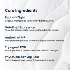 Agelyss Neck Firming Cream application on palm shows easy dispersion and absorption.