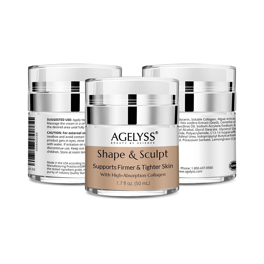 Shape & Sculpt massaged into skin on target areas for a smoother look