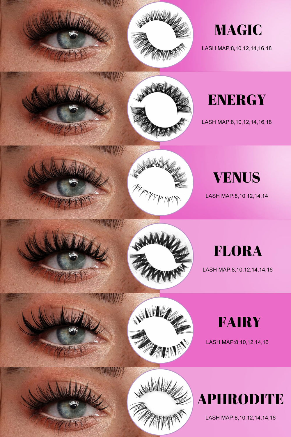 AGGRAD Flora Lash Clusters packaging with clear instructions