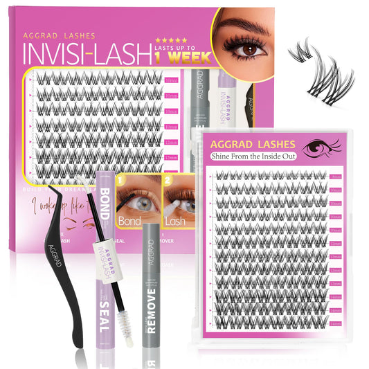 AGGRAD Venus lash clusters 8-14mm D Curl for natural look