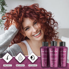 Finished Agi Max keratin look silky smooth frizz-free hair
