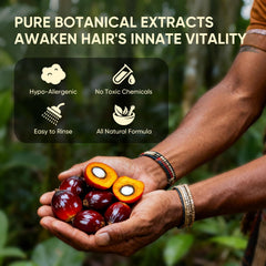 Agodafoo Batana Oil bottle close-up highlighting rich natural oils and texture.
