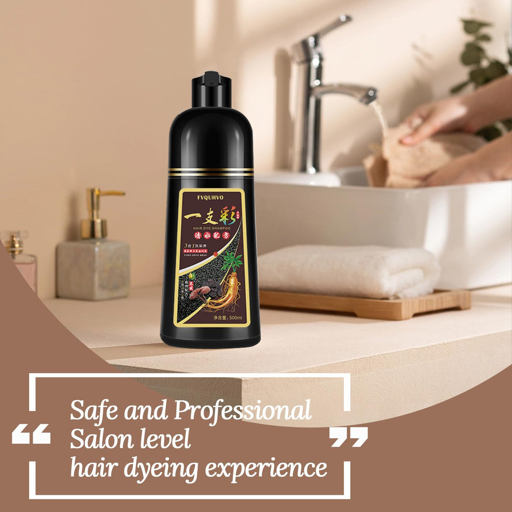 Agthyuve Coffee Hair Dye Shampoo lathering and rinsing stage for lasting color