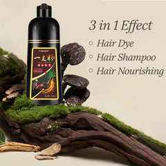 Agthyuve Coffee Hair Dye Shampoo texture close-up with herbal formula richness