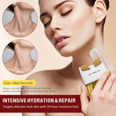 AH8 roller-head close-up highlights massage design for enhanced absorption.