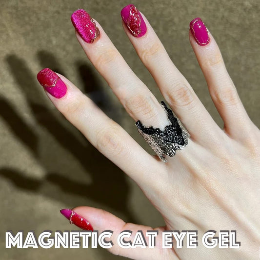 AHAMIOU magnet stick demonstrating the cat-eye effect for customizable finishes