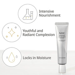 AHC Face and eye application routine close-up demonstrating multi-use application.