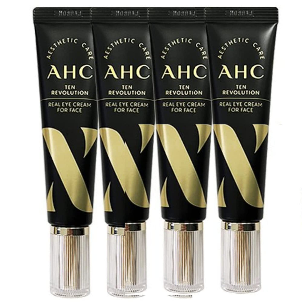 AHC TEN Revolution Real Eye Cream for Face packaging front view, daily hydration and resilience.