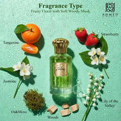 Ahmed Zeleny liquid hue shows a balanced, inviting fragrance.