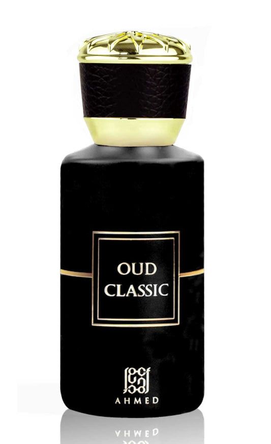 Ahmed Oud Classic bottle 50ml, compact travel-friendly design for on-the-go scent.