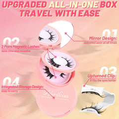 Ahrikiss all-day hold lashes withstand wind and activity.