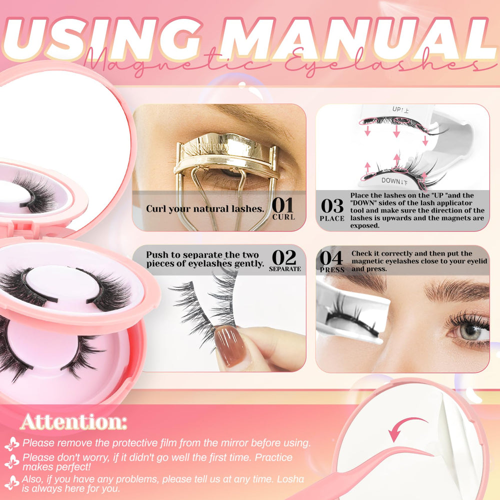 Ahrikiss instruction sheet guiding glue-free application.