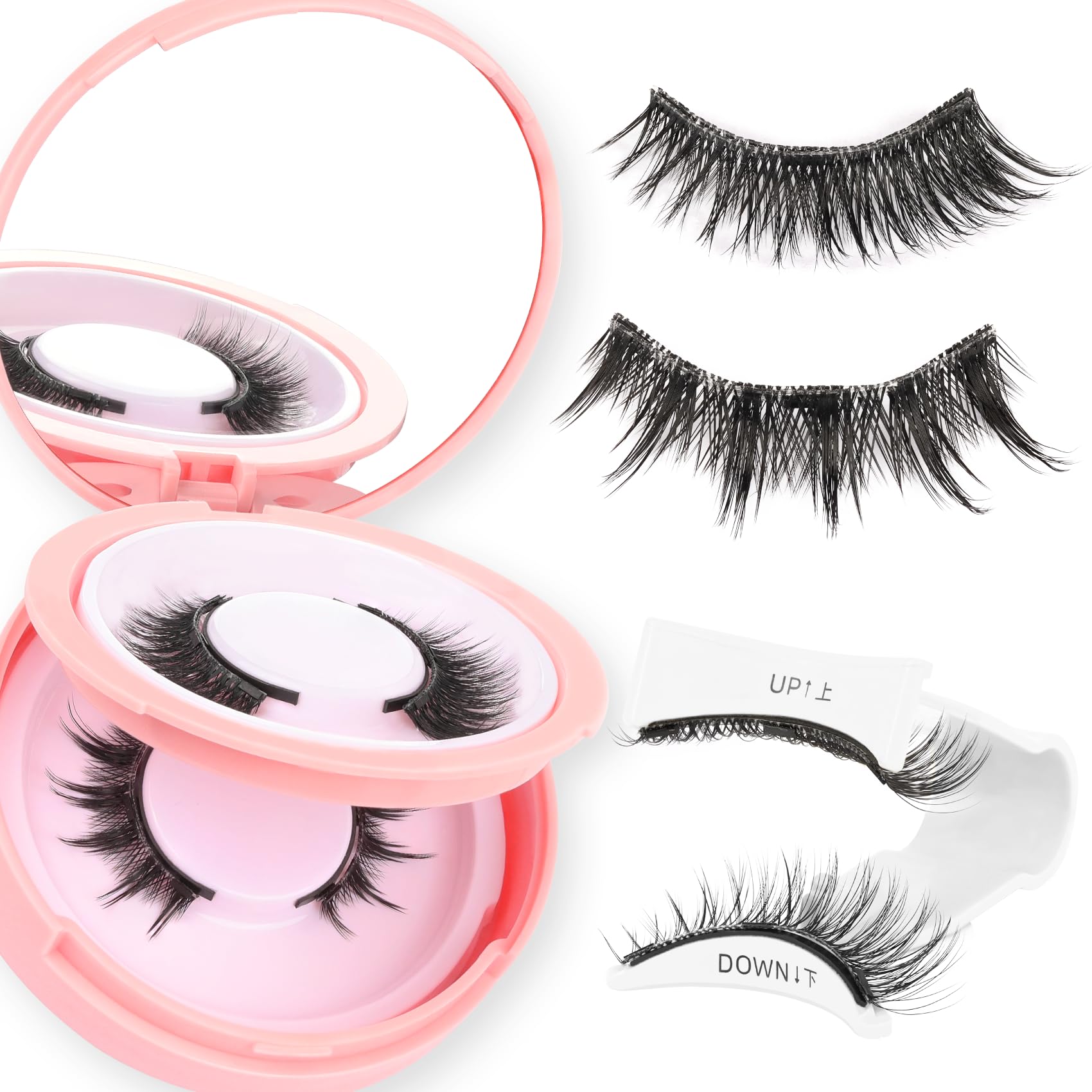 Ahrikiss magnetic eyelashes two-pair kit for versatile styles.