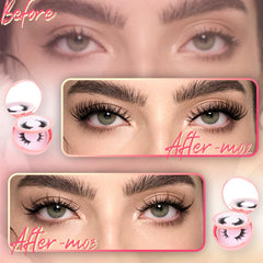 Ahrikiss magnetic eyelashes applicator for precise placement.