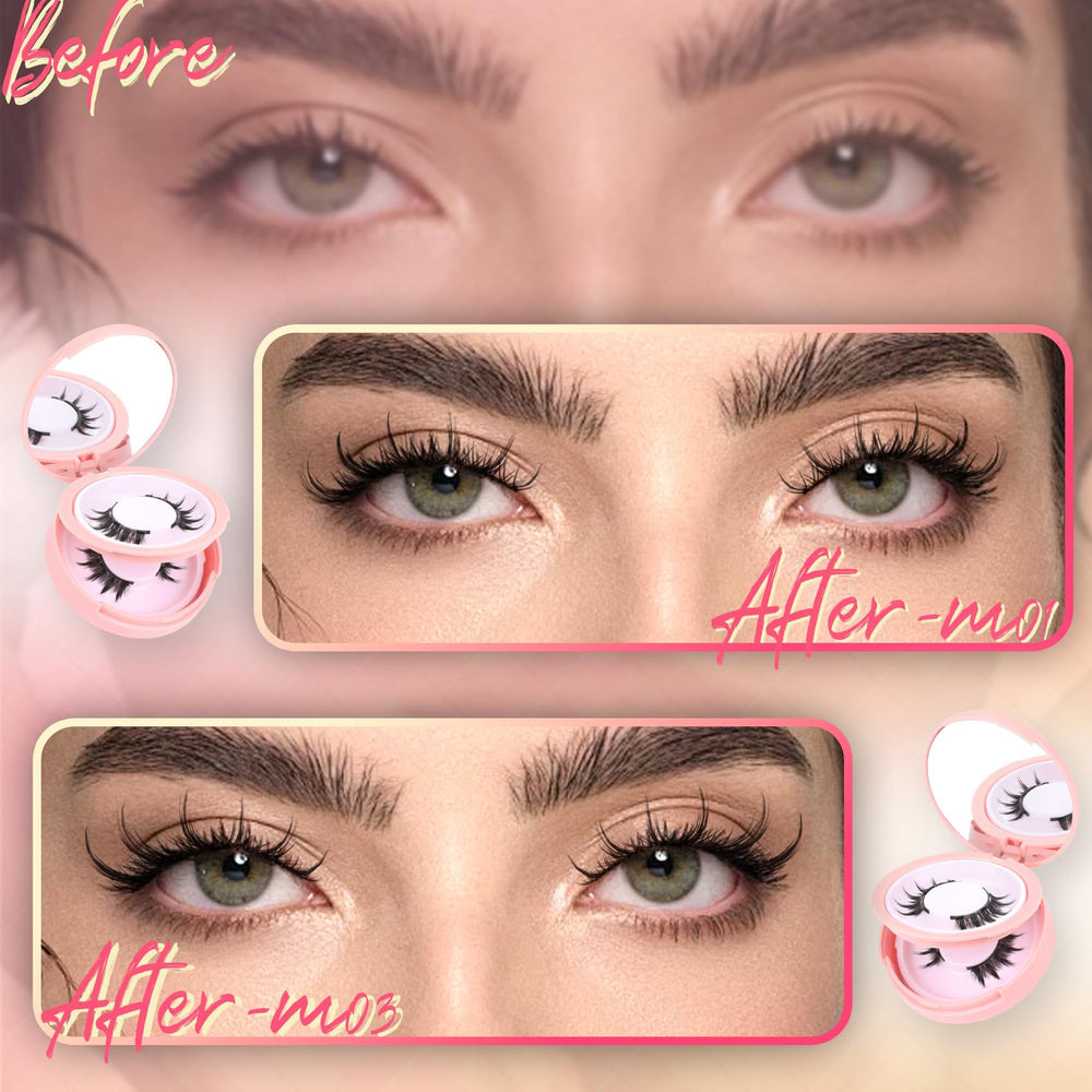 Ahrikiss lash applicator for precise, glue-free placement.