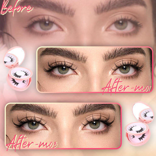 Ahrikiss lash applicator for precise, glue-free placement.