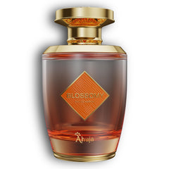 AHUJA Blossomy bottle front shows vibrant florals for daytime elegance.