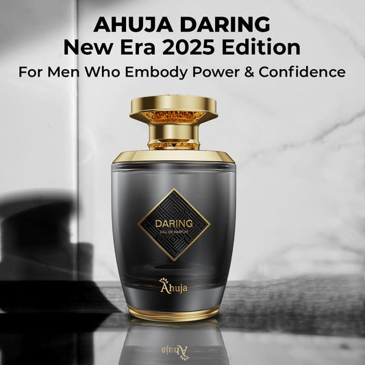 AHUJA Daring gift box suggests premium present for birthdays or anniversaries.