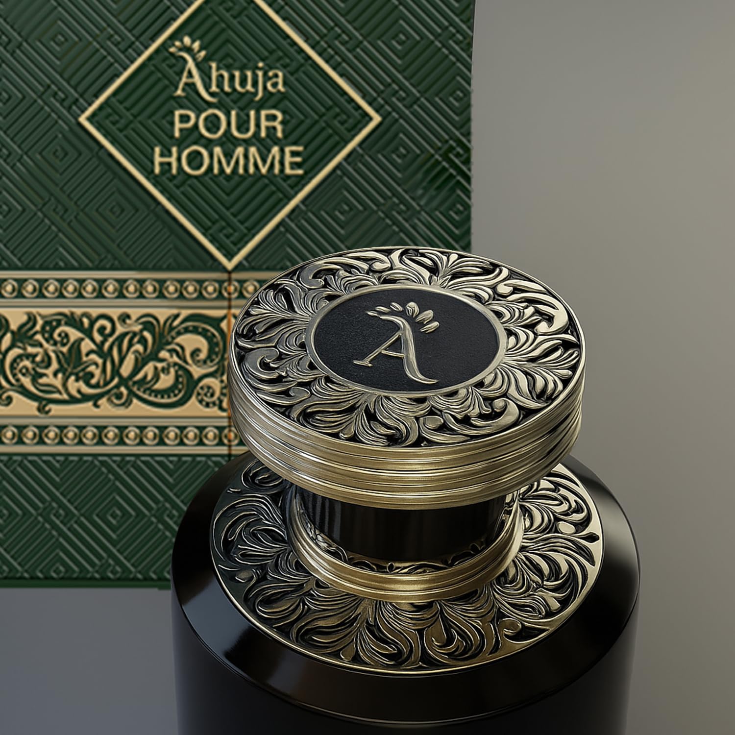 AHUJA Pour Homme luxury packaging ready for premium gifting.