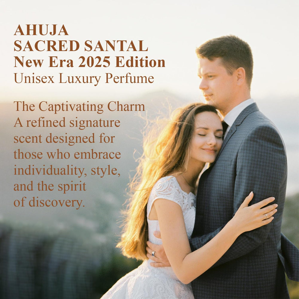 AHUJA Sacred Santal sandalwood-base close-up communicates warmth and balance