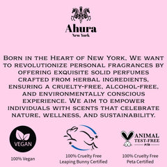 Natural herbal formula by Ahura offers a soothing scent ritual.