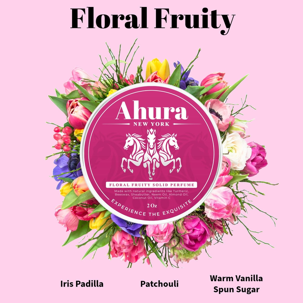 Vanilla and spun sugar highlight in Ahura scent for warmth.