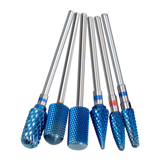 Close-up of Aieil carbide nail drill bits showing durable, precise tips.