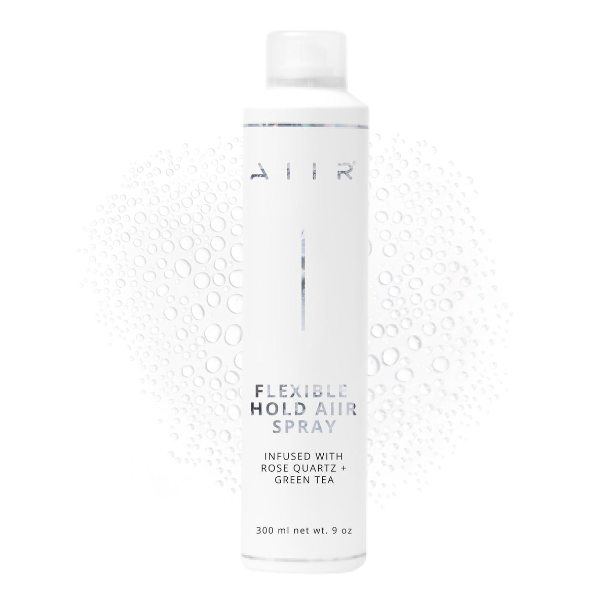 AIIR Flexible Hold hairspray bottle with a weightless, touchable finish.