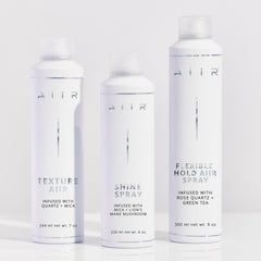 AIIR Flexible Hold demonstrates frizz control in humid conditions.