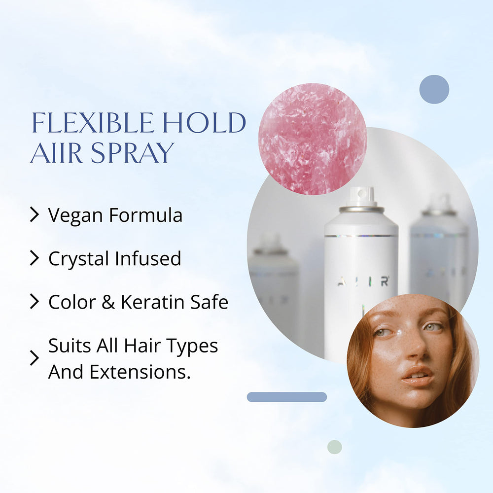 AIIR Flexible Hold Spray root-volume shot highlights lift without heaviness.