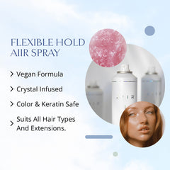 AIIR Flexible Hold Spray root-volume shot highlights lift without heaviness.