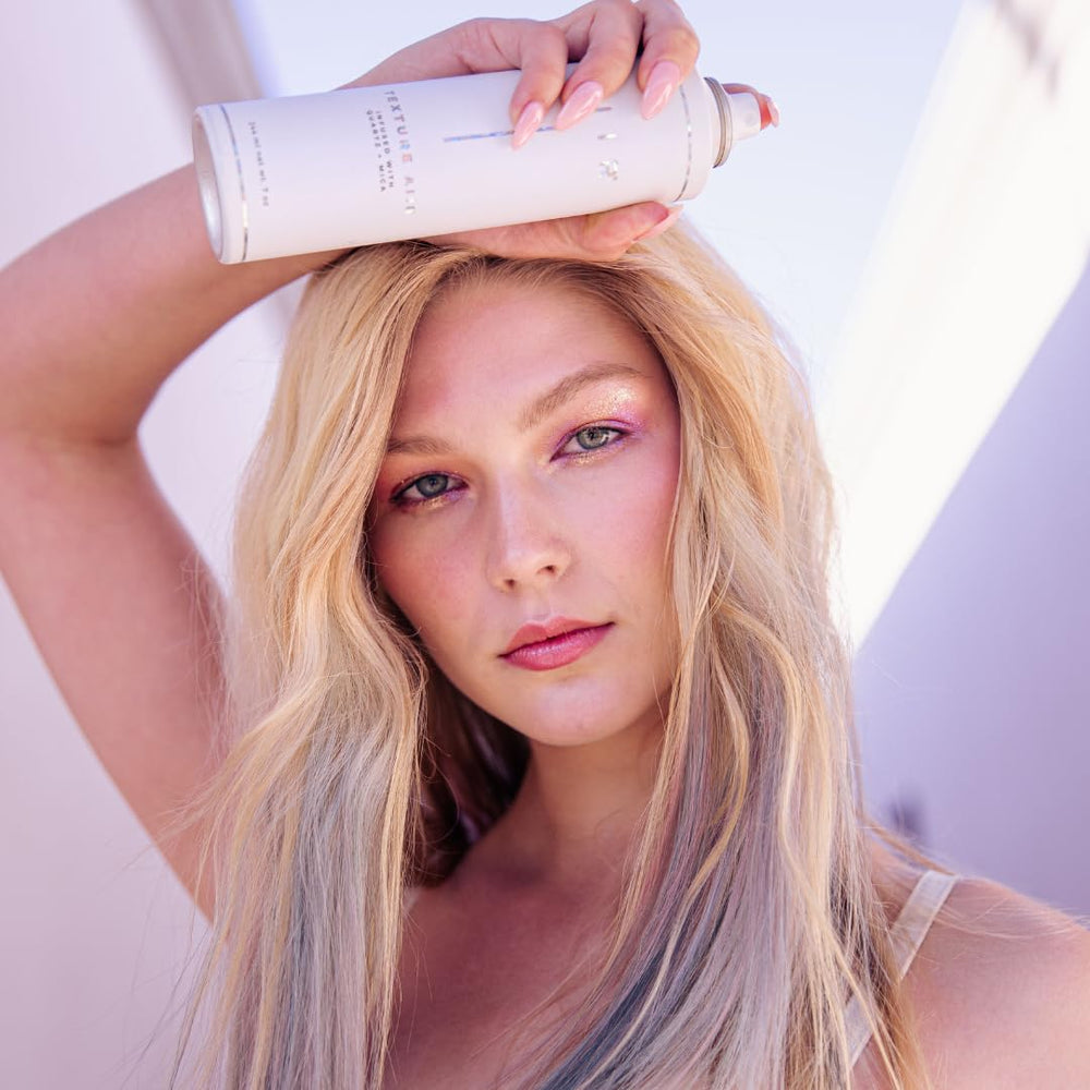 AIIR Texture Spray on fine hair showing weightless volume and grit