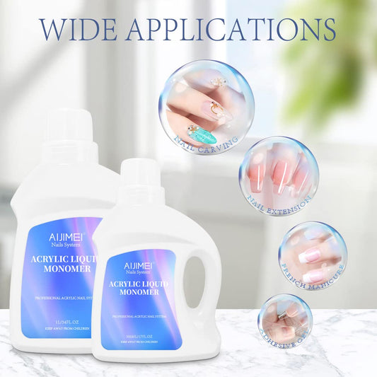 AIJIMEI monomer ideal for salon use with powder systems.