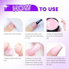 AIJIMEI kit inside view shows complete tool set for at-home manicure