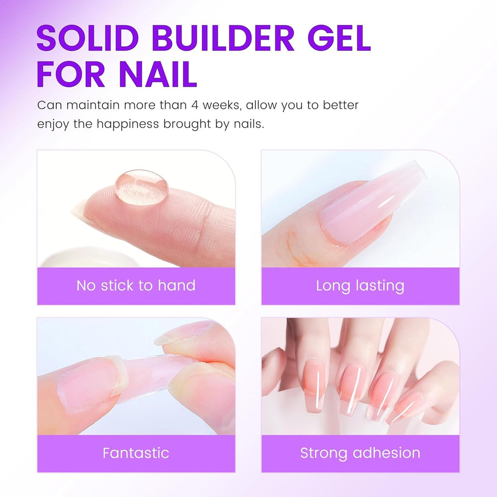 AIJIMEI Nail Clips and Pusher included for clean, accurate gel work.
